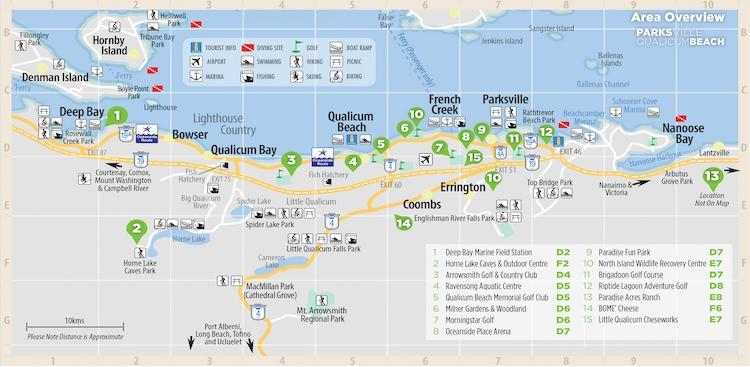 San Pareil Parksville Map Central Vancouver Island Map Page - Parksville Map And Qualicum Beach Map | Parksville  Qualicum Beach Tourism