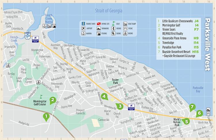 San Pareil Parksville Map Central Vancouver Island Map Page - Parksville Map And Qualicum Beach Map | Parksville  Qualicum Beach Tourism